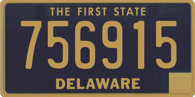 DE license plate 756915
