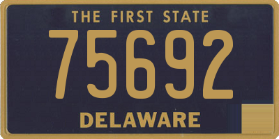 DE license plate 75692