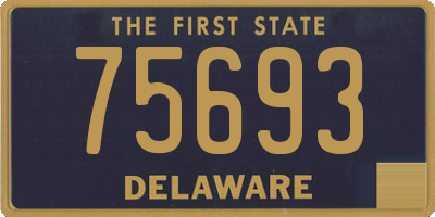 DE license plate 75693