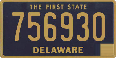 DE license plate 756930