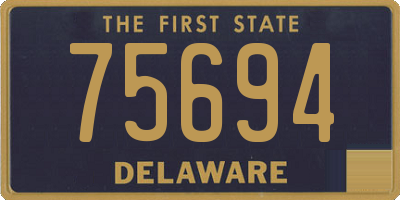 DE license plate 75694