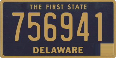 DE license plate 756941