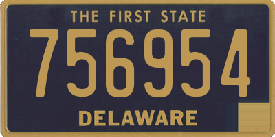 DE license plate 756954