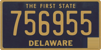 DE license plate 756955