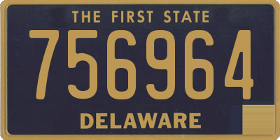DE license plate 756964