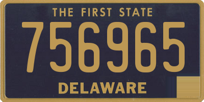 DE license plate 756965