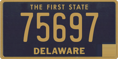 DE license plate 75697