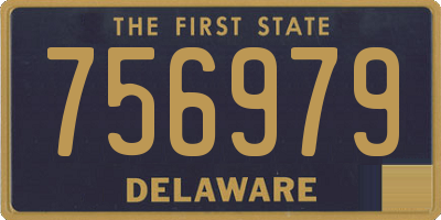 DE license plate 756979