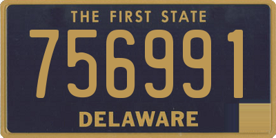 DE license plate 756991