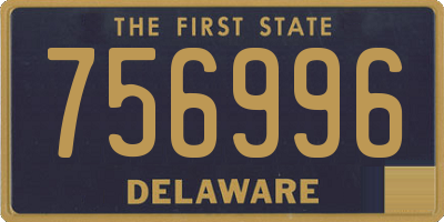 DE license plate 756996