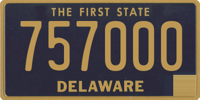 DE license plate 757000