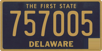 DE license plate 757005