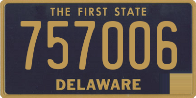 DE license plate 757006
