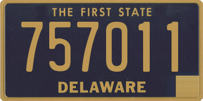 DE license plate 757011