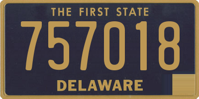DE license plate 757018