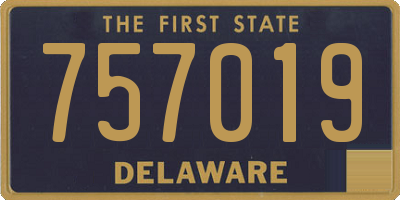 DE license plate 757019