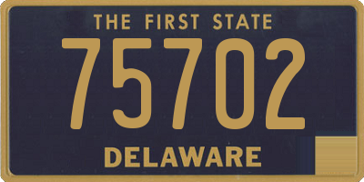 DE license plate 75702