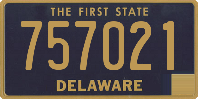 DE license plate 757021
