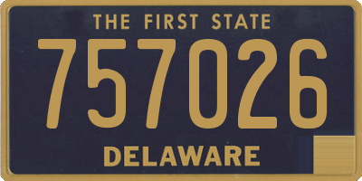 DE license plate 757026