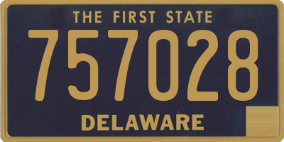 DE license plate 757028