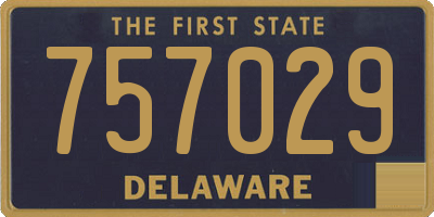 DE license plate 757029