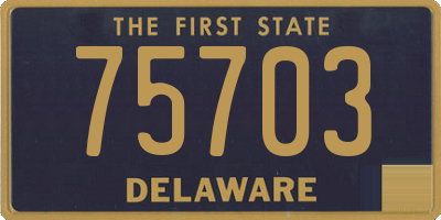DE license plate 75703
