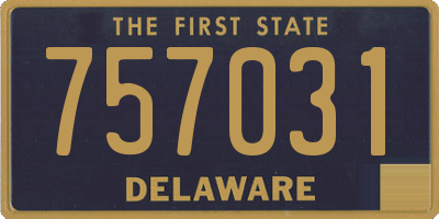 DE license plate 757031