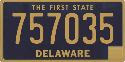 DE license plate 757035