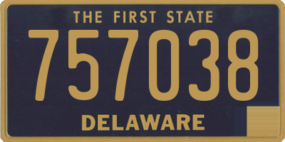 DE license plate 757038