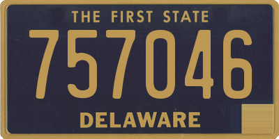 DE license plate 757046