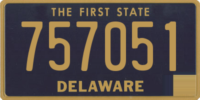 DE license plate 757051