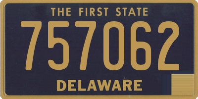 DE license plate 757062