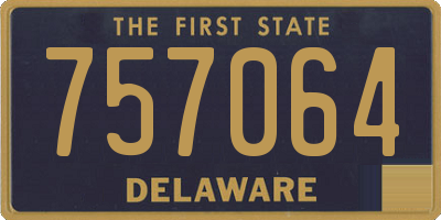 DE license plate 757064