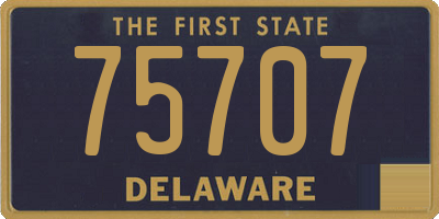 DE license plate 75707