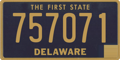 DE license plate 757071