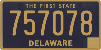 DE license plate 757078