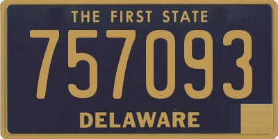 DE license plate 757093