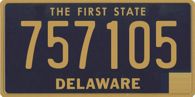 DE license plate 757105