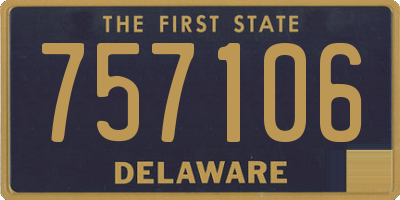 DE license plate 757106