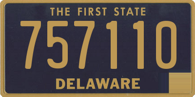 DE license plate 757110