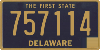 DE license plate 757114