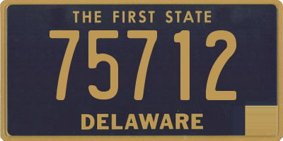 DE license plate 75712