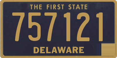 DE license plate 757121