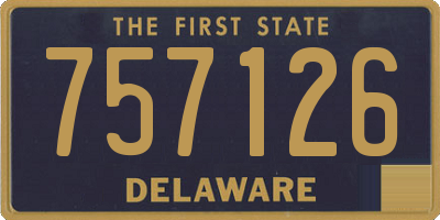 DE license plate 757126