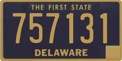 DE license plate 757131
