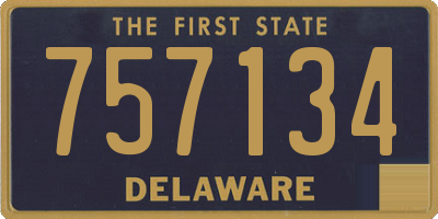 DE license plate 757134