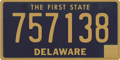 DE license plate 757138