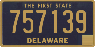 DE license plate 757139