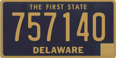 DE license plate 757140