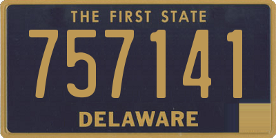 DE license plate 757141